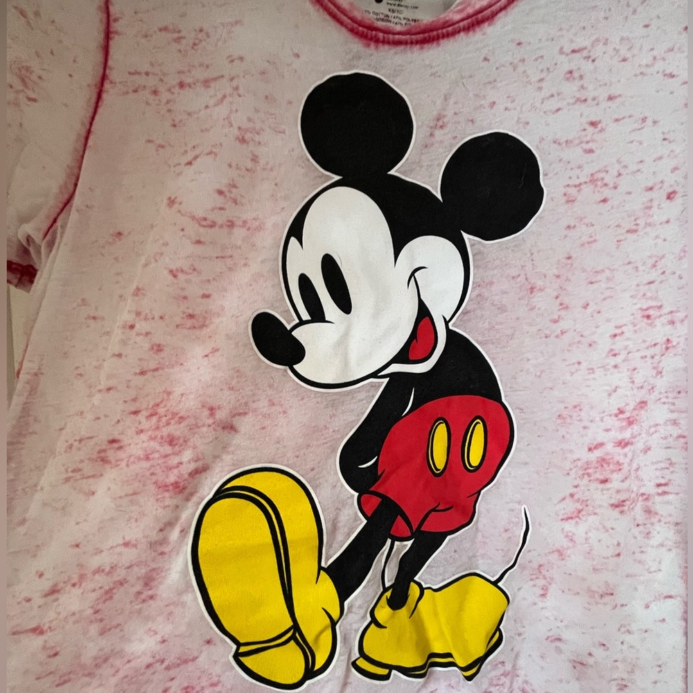 Disney Mickey Mouse Shirt - White and Red vintage